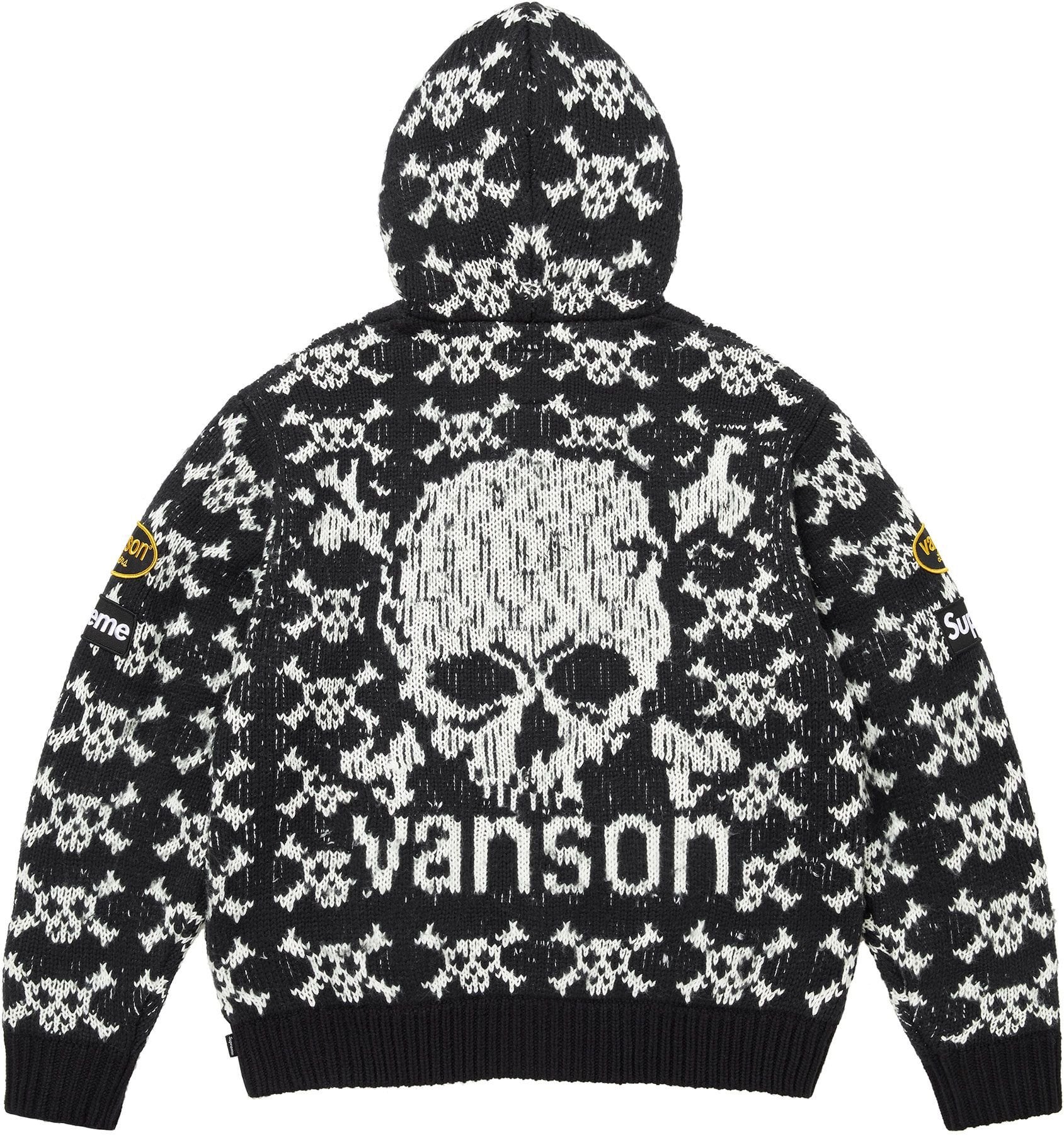 Supreme®/Vanson Leathers® Skull Zip Up Hooded Sweater view 3